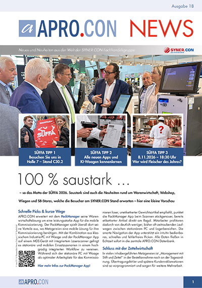 APRO.CON News Oktober 2026 zur Süffa